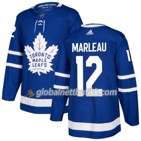 Toronto Maple Leafs Hockeydrakt Patrick Marleau 12 2017-2018 Blå Adidas Authentic - Herre